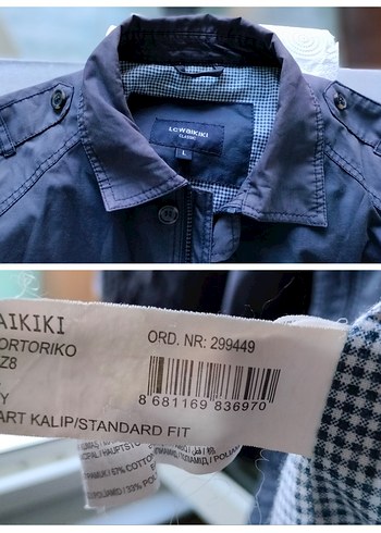 Navy Stili Uniseks Parka Mont - Görsel 9