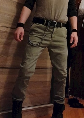 Fit Kesim Vintage Punk Pantolon