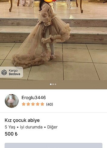Kız çocuk abiye 