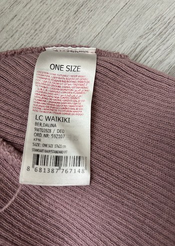 Pembe Örgü Kadın Bere - Görsel 2