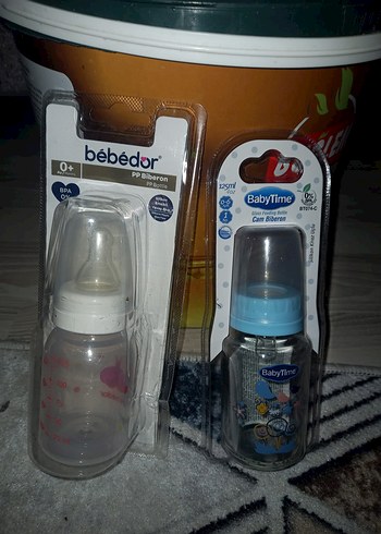 Bebedor ve BabyTime Bebek Biberonları 0+ Ay Mavi & Gri - Görsel 2