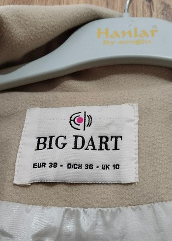 Bej Midi Kadın Kaban Düğmeli - Görsel 2