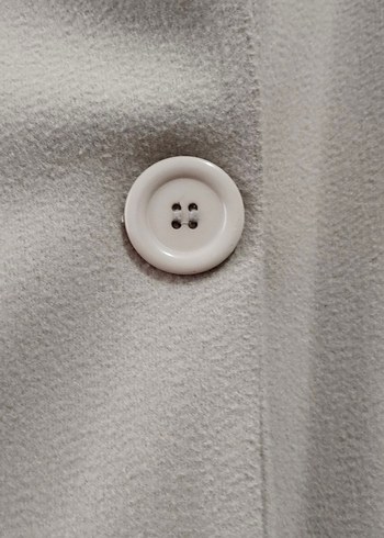 Bej Midi Kadın Kaban Düğmeli - Görsel 4