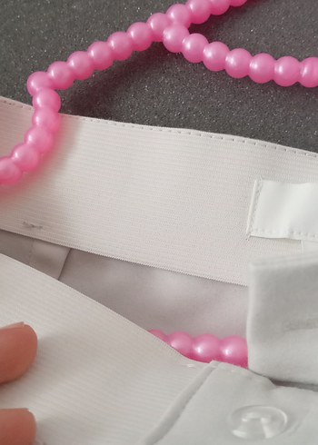 Beyaz Kadın Kumaş Pantolon - Görsel 5