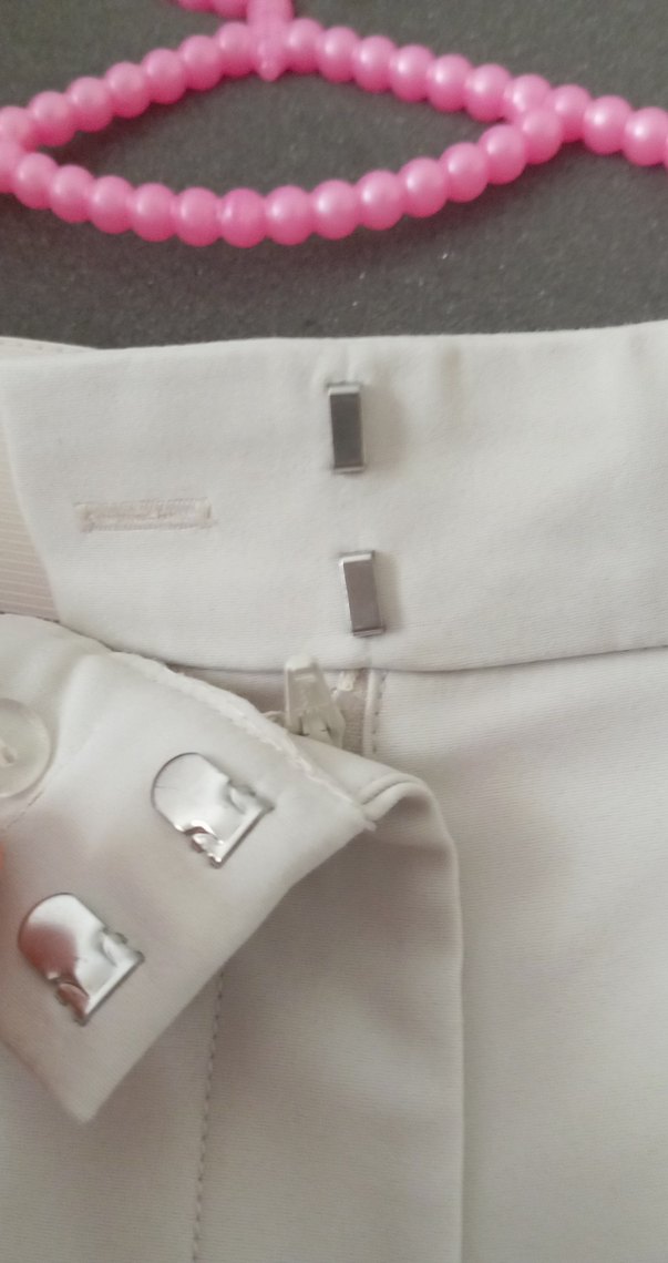 Beyaz Kadın Kumaş Pantolon - Görsel 2