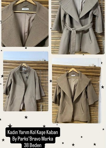 Koton Kadın Gri Mini Kaban, 36 Beden - Görsel 4