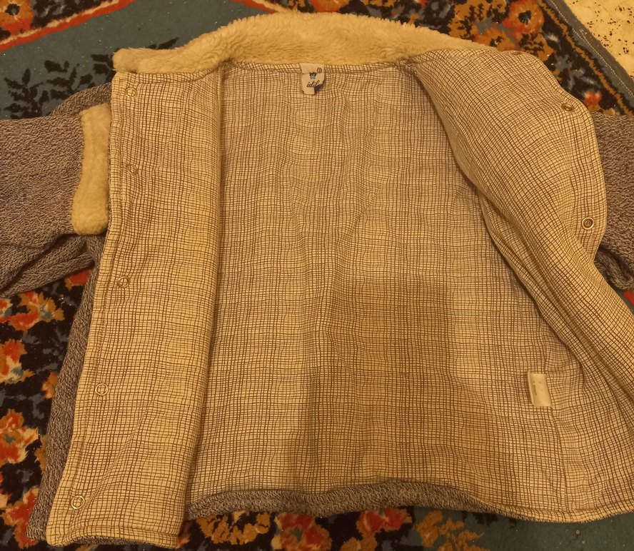 Düğmeli Yün Midi çocuk Kabanı - Görsel 2