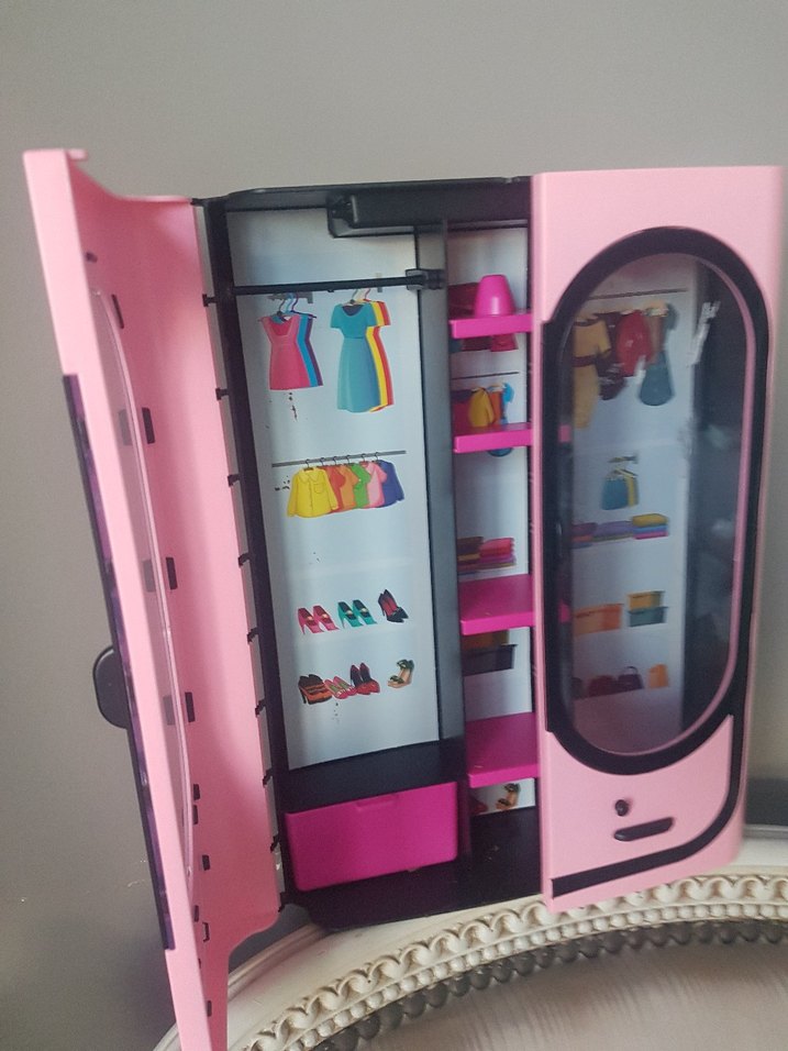 Taşınabilir barbie dolabı - Görsel 5