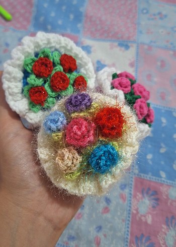 El Örgüsü Çiçek Buketi - Görsel 5