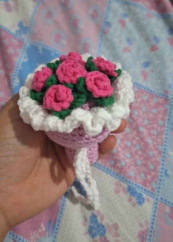 El Örgüsü Çiçek Buketi - Görsel 7