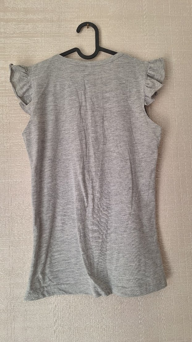 Kolsuz Gri Bluz - Görsel 3