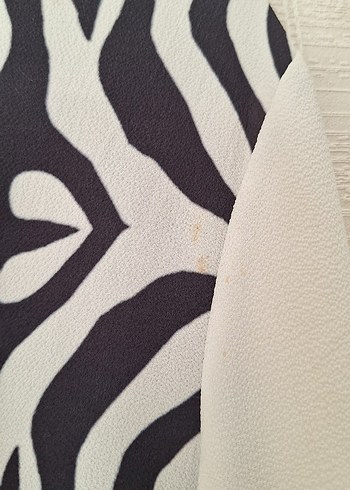 Zebra Desenli Uzun Kollu Uzun Tunik - Görsel 2