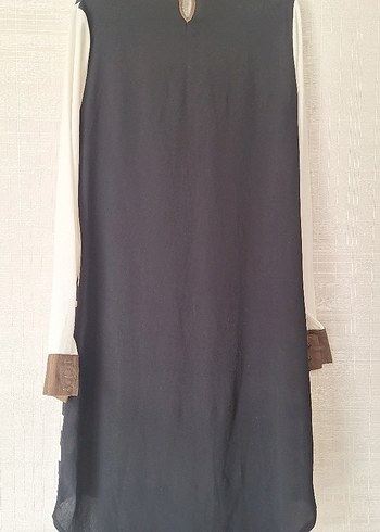 Zebra Desenli Uzun Kollu Uzun Tunik - Görsel 4