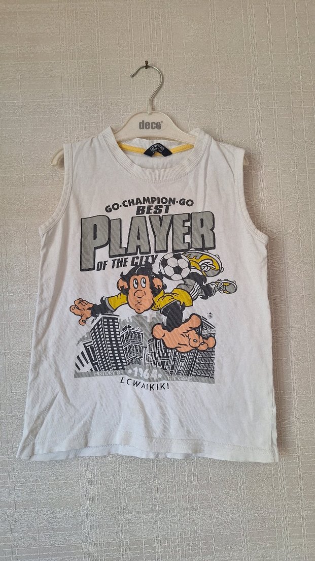 Baskılı Beyaz Çocuk Atlet 3'lü Paket - Görsel 2