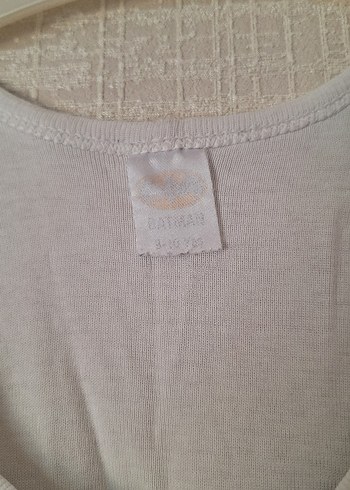 Beyaz Baskılı Pamuklu Çocuk Atleti - Görsel 9