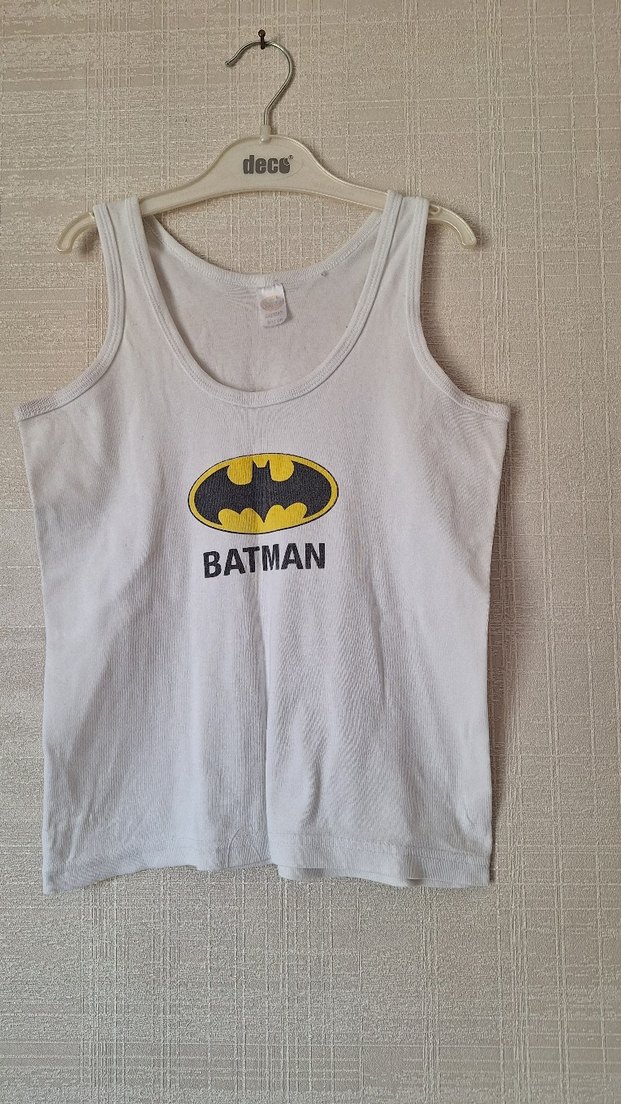 Beyaz Baskılı Pamuklu Çocuk Atleti - Görsel 5