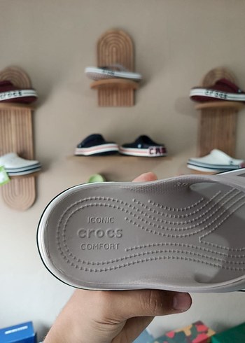 Gri Beyaz Erkek Kaydırmaz Terlik Velcro - Görsel 3