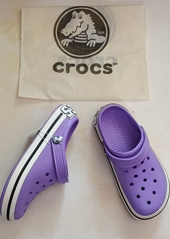 Mor Crocs Kadın Terlik Platform Topuklu - Görsel 3