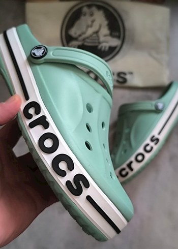 Yeşil Crocs Dolgu Topuk Terlik - Görsel 6