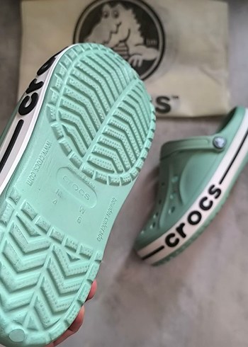 Yeşil Crocs Dolgu Topuk Terlik - Görsel 5