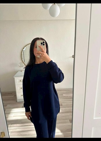 Oysho Lacivert modal kumaş alt üst takım - Görsel 4