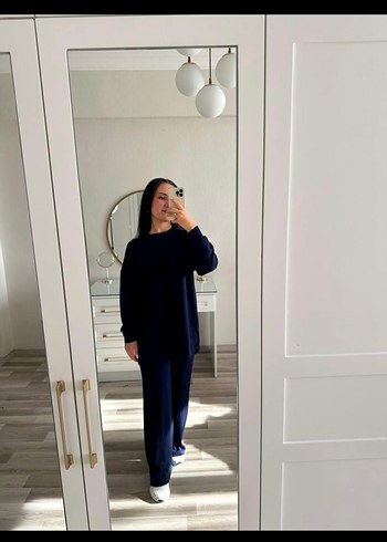 Oysho Lacivert modal kumaş alt üst takım - Görsel 3