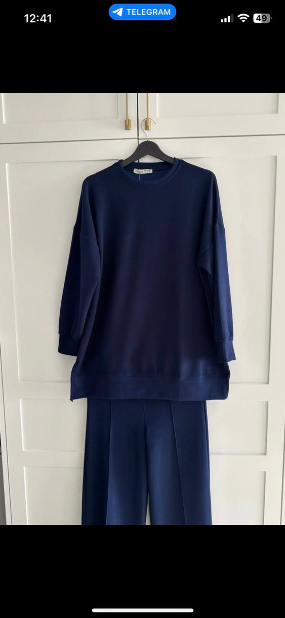 Oysho Lacivert modal kumaş alt üst takım - Görsel 5