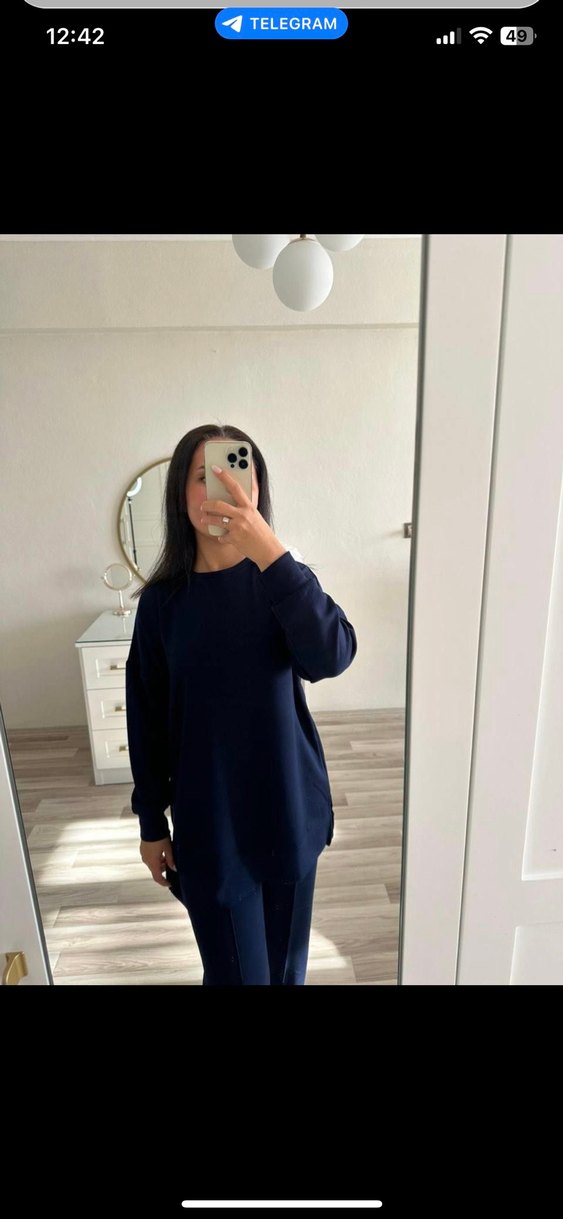 Oysho Lacivert modal kumaş alt üst takım - Görsel 4