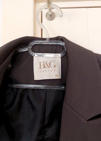 Düğmeli Gri Kadın Blazer Ceket - Görsel 3