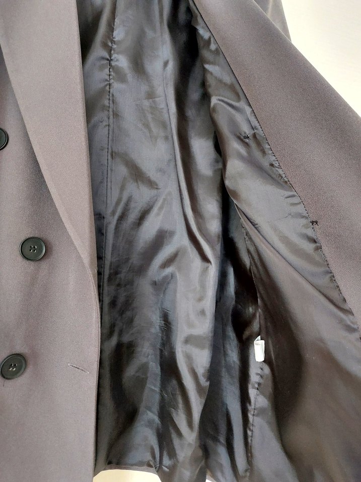 Düğmeli Gri Kadın Blazer Ceket - Görsel 4