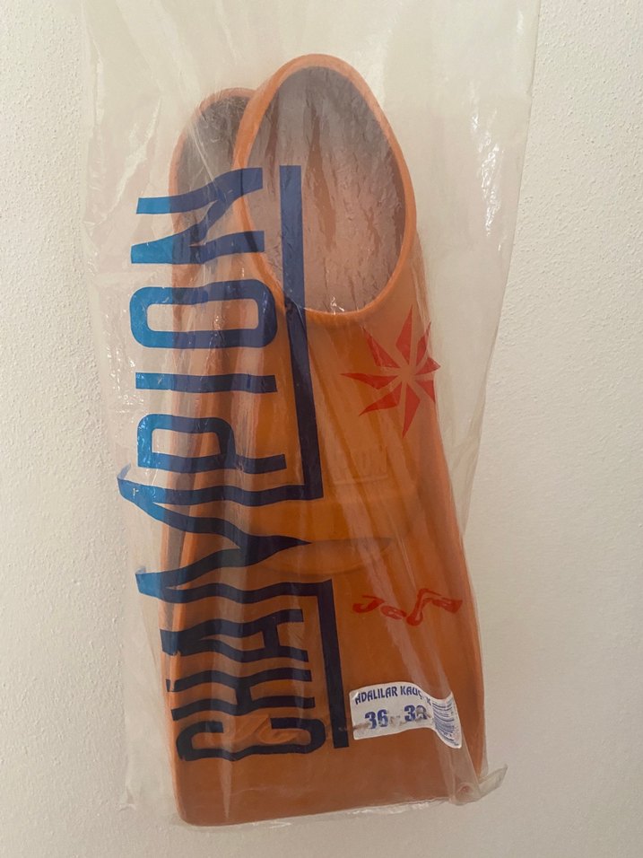 Turuncu Erkek-Kadın Su Ayakkabısı Velcro Bantlı - Görsel 3