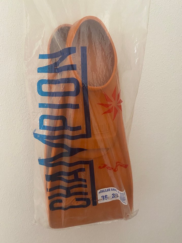 Turuncu Erkek-Kadın Su Ayakkabısı Velcro Bantlı - Görsel 4