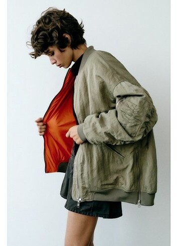 ZARA HAKİ BOMBER CEKET