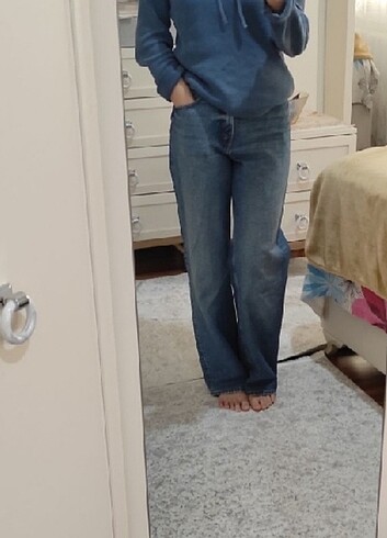 H&M Wide Leg Kot Pantolon