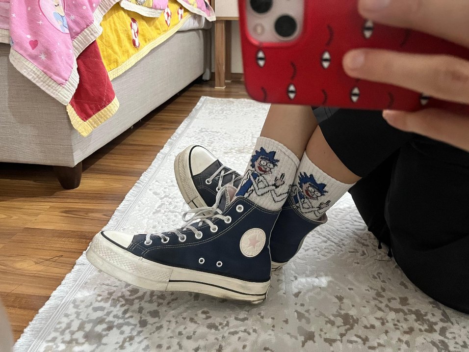 CONVERSE Unisex Mavi Sneakar - Görsel 2