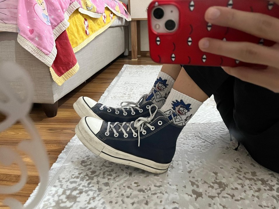 CONVERSE Unisex Mavi Sneakar - Görsel 3