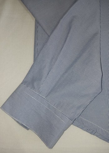 Diğer MANCHE mavi Uzun Kollu çizgili Kadın Gömlek