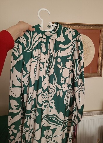 Saten elbise - Görsel 6