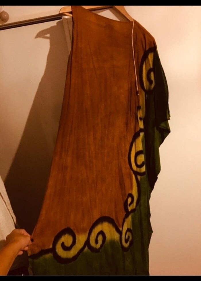 Pamuklu şile bezi elbise  - Görsel 4