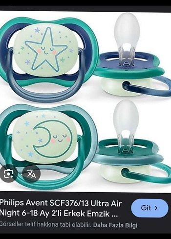 Philips Avent 6-18 Ay Erkek Emzik 2'li Mavi