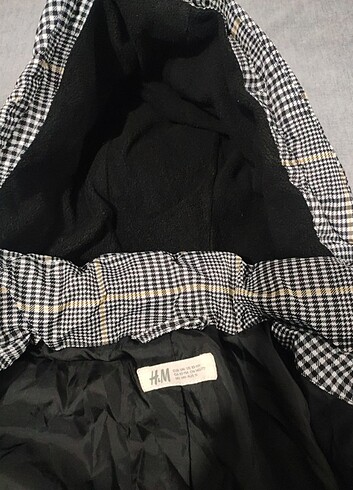 12-13 Yaş Beden H&M ekoseli mont