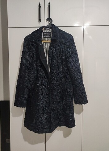 White Label astarlı kürk kaban