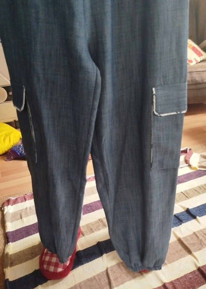 Salaş bol pantolon - Görsel 2