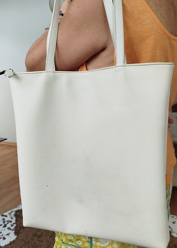 Beyaz U.S. Polo Assn. Deri Kol Çantası - Görsel 3