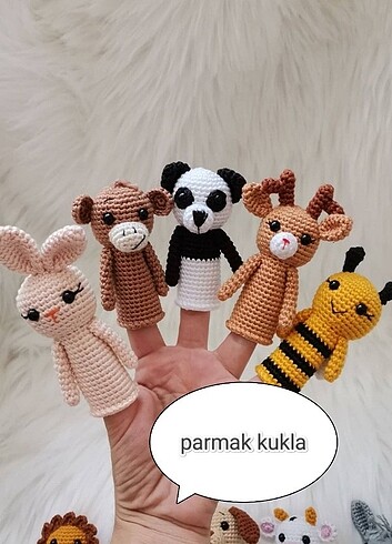 Beden Renk Amigurumi parmak kukla