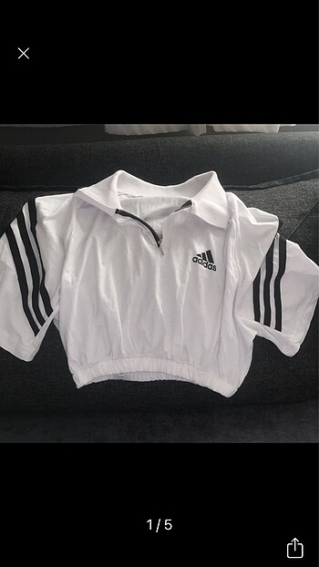 beyaz adidas crop