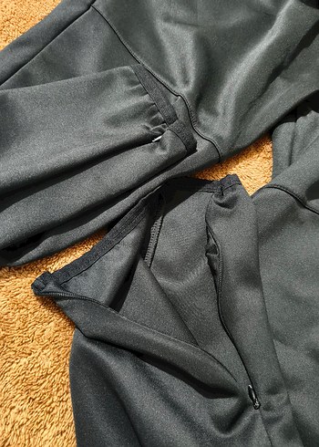 Erkek Siyah Fermuarlı Rahat Kesim Eşofman - Görsel 2