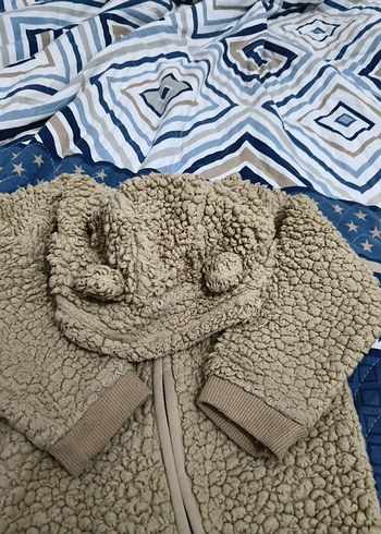 Kahverengi Erkek Bebek Kapüşonlu Tulum - Görsel 3