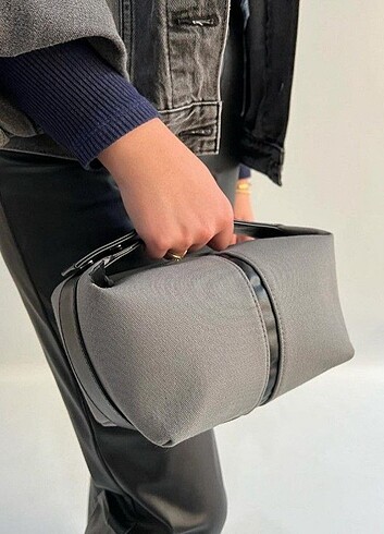  Beden gri Renk Kadın el kol çantası 