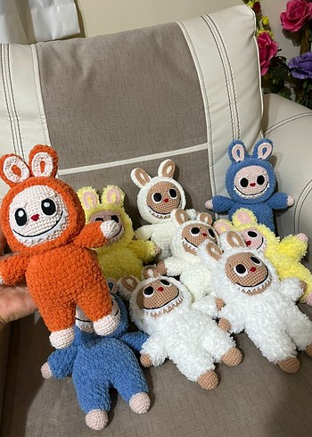 Diğer Renkli Peluş Oyuncak Tavşanlar
